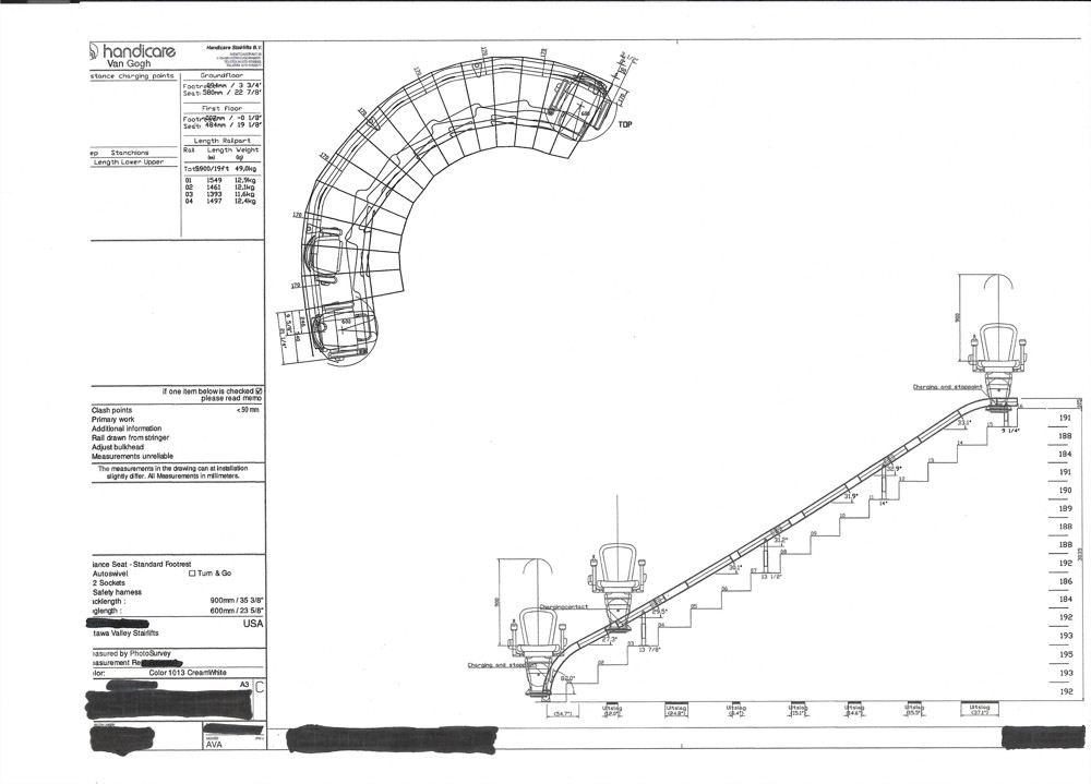 Used Handicare Freecurve